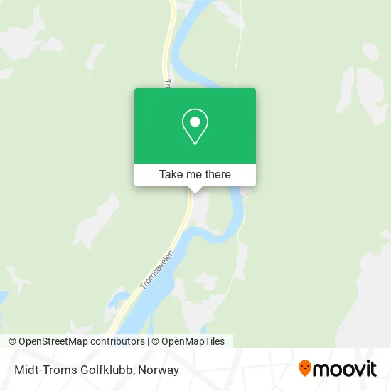 Midt-Troms Golfklubb map