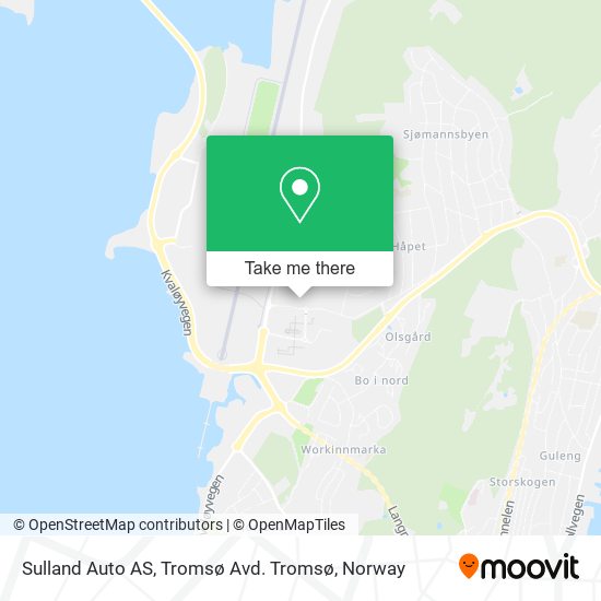 Sulland Auto AS, Tromsø Avd. Tromsø map