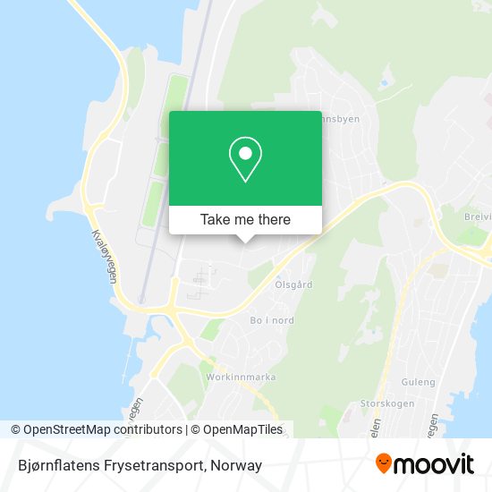 Bjørnflatens Frysetransport map