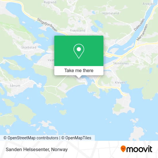 Sanden Helsesenter map