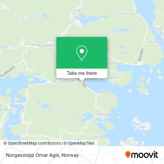 Norgessopp Omar Agis map