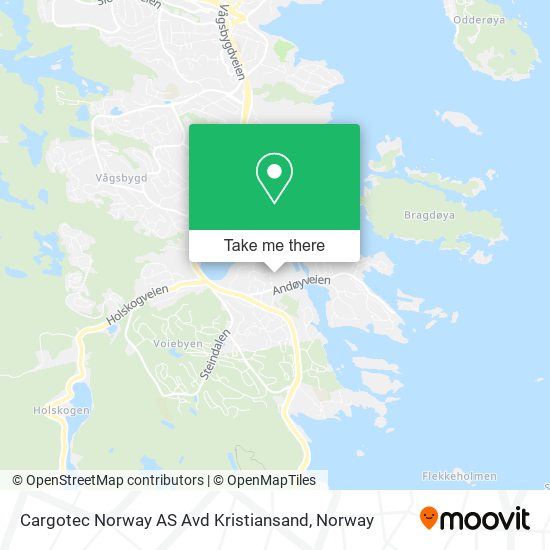 Cargotec Norway AS Avd Kristiansand map