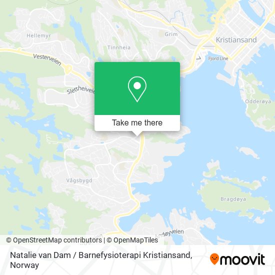 Natalie van Dam / Barnefysioterapi Kristiansand map