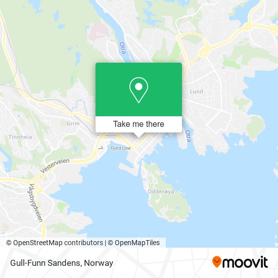 Gull-Funn Sandens map