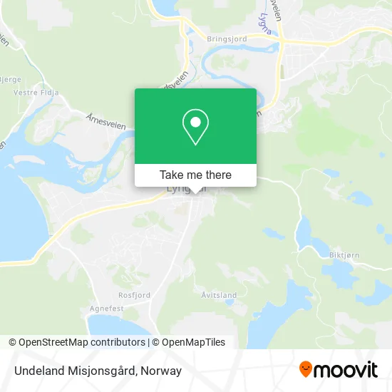 Undeland Misjonsgård map
