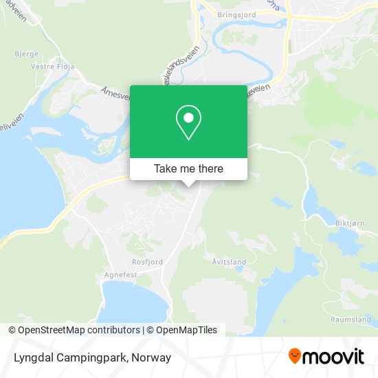 Lyngdal Campingpark map