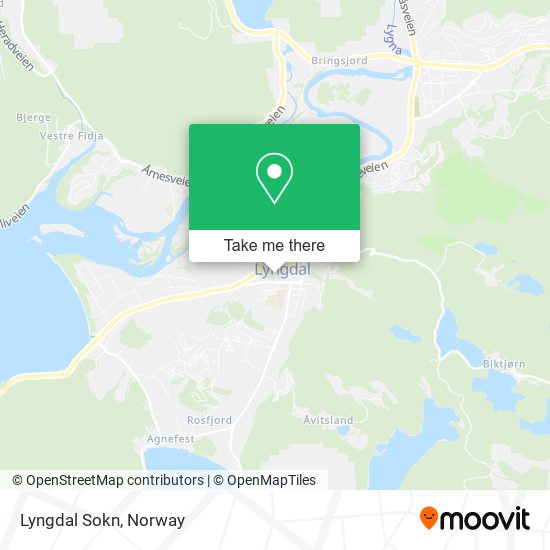 Lyngdal Sokn map