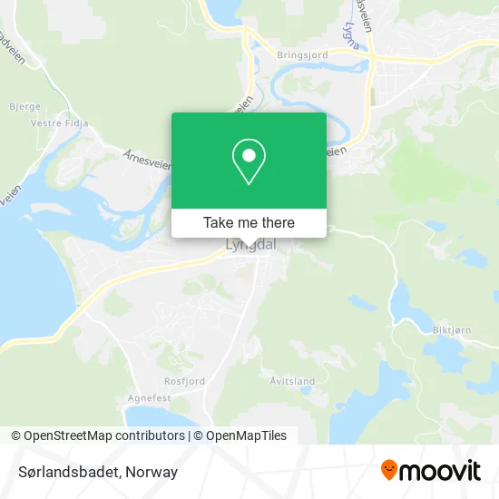Sørlandsbadet map