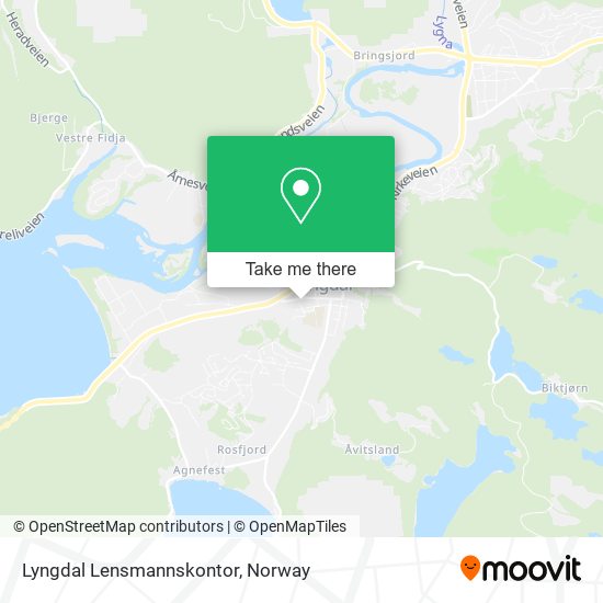 Lyngdal Lensmannskontor map