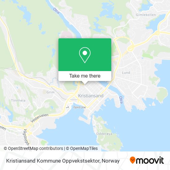 Kristiansand Kommune Oppvekstsektor map