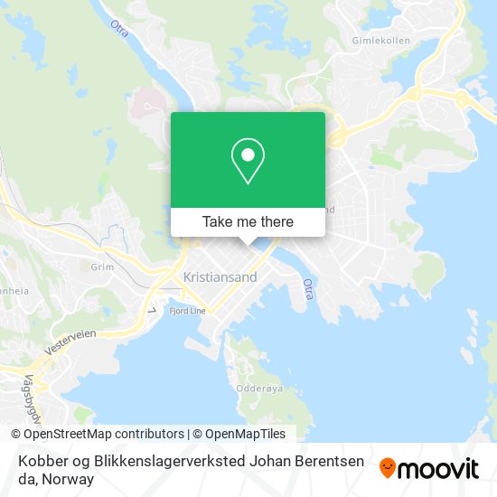 Kobber og Blikkenslagerverksted Johan Berentsen da map