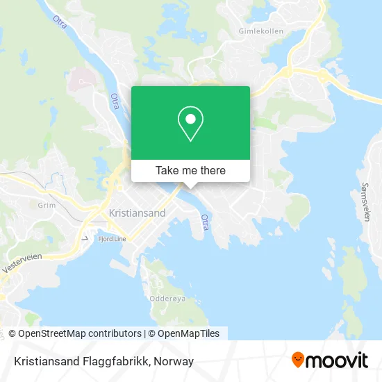 Kristiansand Flaggfabrikk map