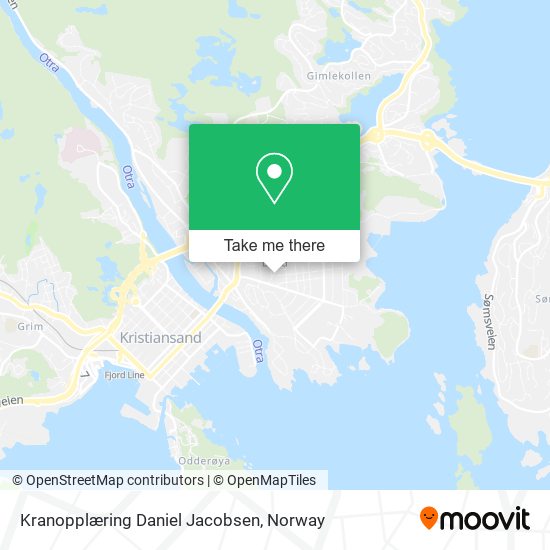 Kranopplæring Daniel Jacobsen map