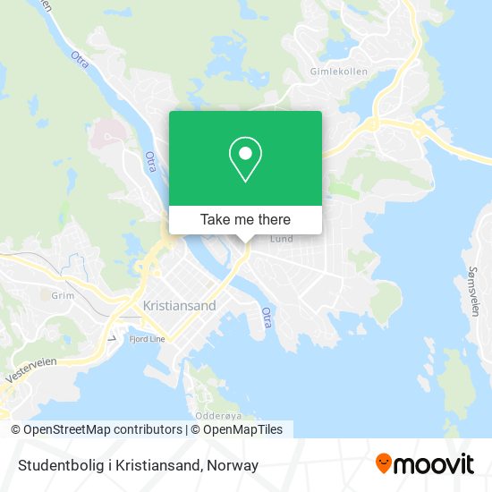 Studentbolig i Kristiansand map