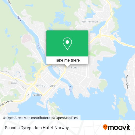 Scandic Dyreparken Hotel map