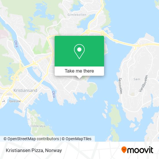 Kristiansen Pizza map