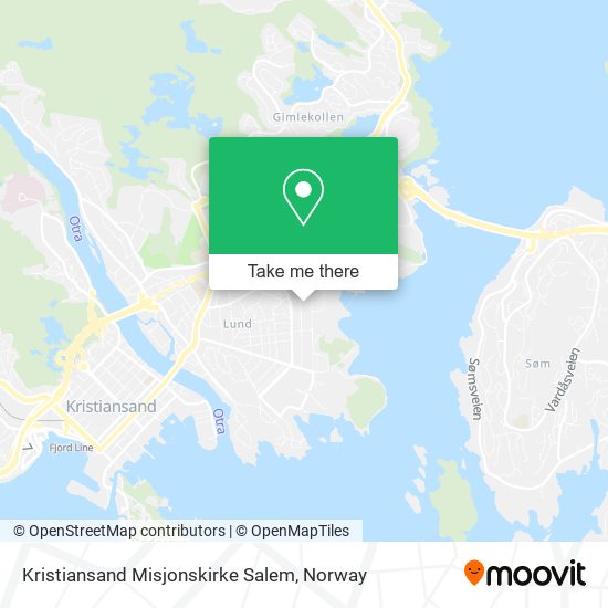 Kristiansand Misjonskirke Salem map