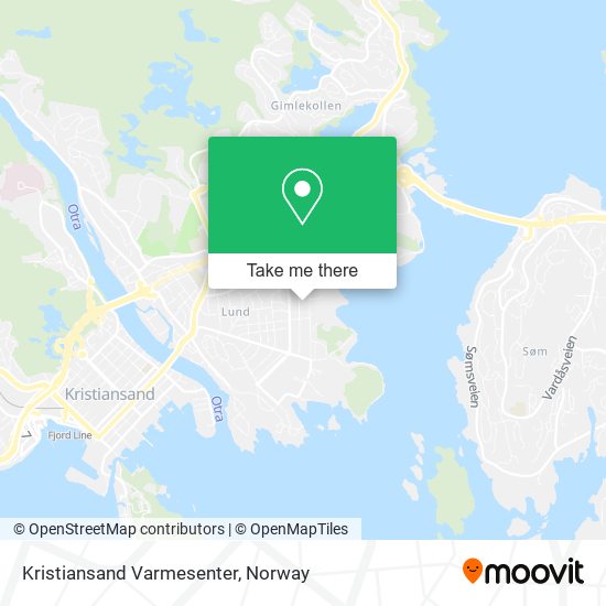 Kristiansand Varmesenter map