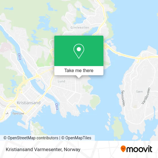 Kristiansand Varmesenter map