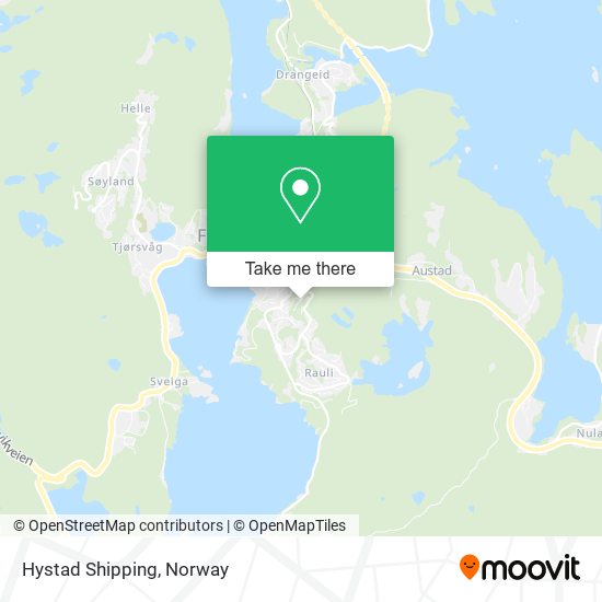 Hystad Shipping map