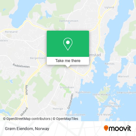 Grøm Eiendom map