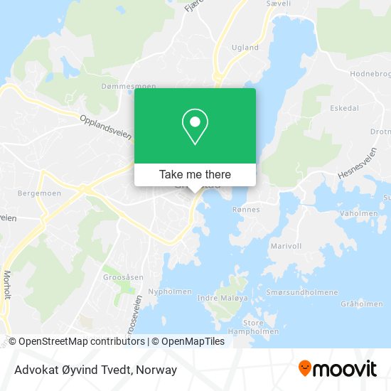 Advokat Øyvind Tvedt map