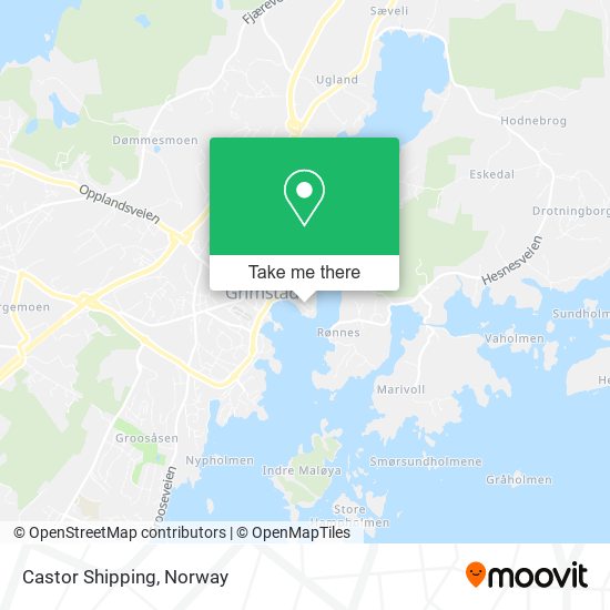 Castor Shipping map