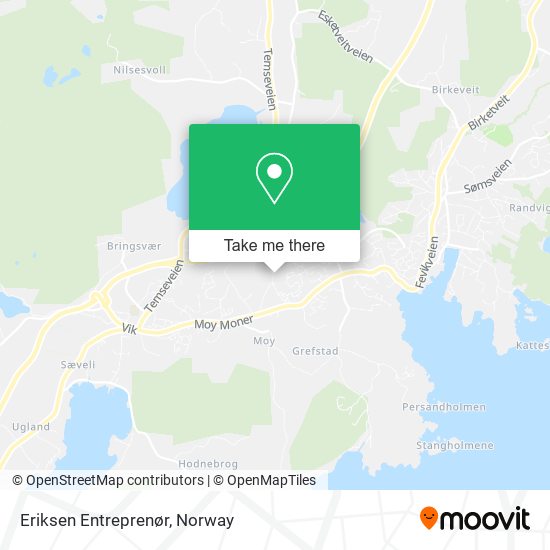 Eriksen Entreprenør map