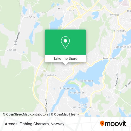 Arendal Fishing Charters map