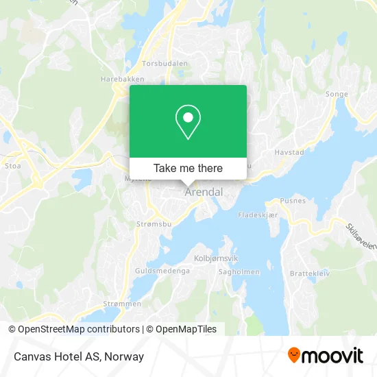 Canvas Hotel AS map