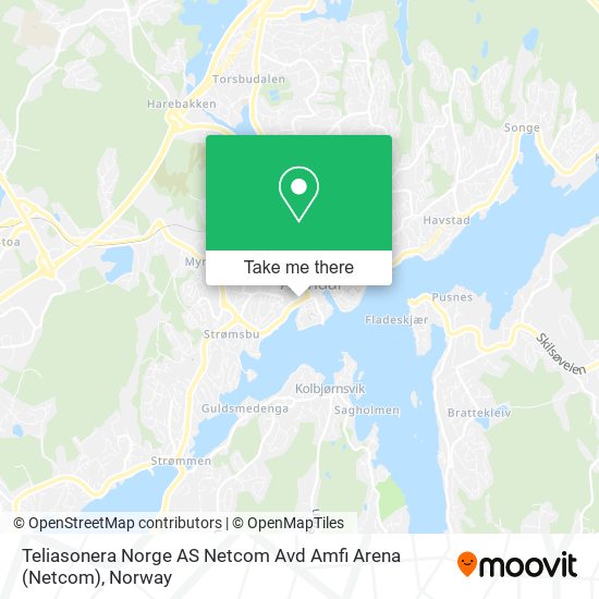 Teliasonera Norge AS Netcom Avd Amfi Arena map