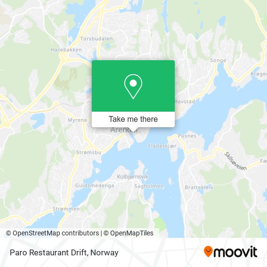 Paro Restaurant Drift map