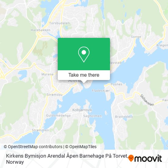 Kirkens Bymisjon Arendal Åpen Barnehage På Torvet map