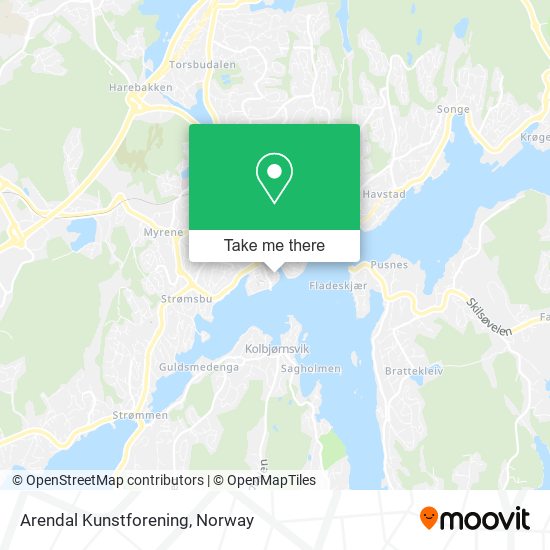 Arendal Kunstforening map