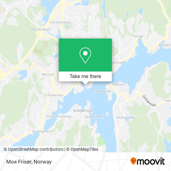 Moe Frisør map