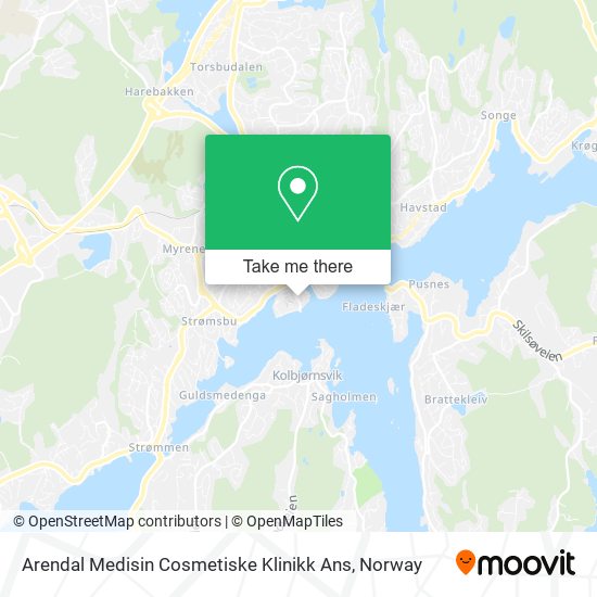 Arendal Medisin Cosmetiske Klinikk Ans map