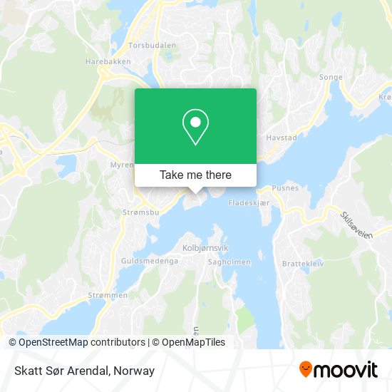 Skatt Sør Arendal map