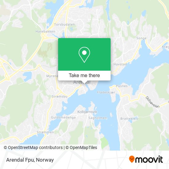 Arendal Fpu map