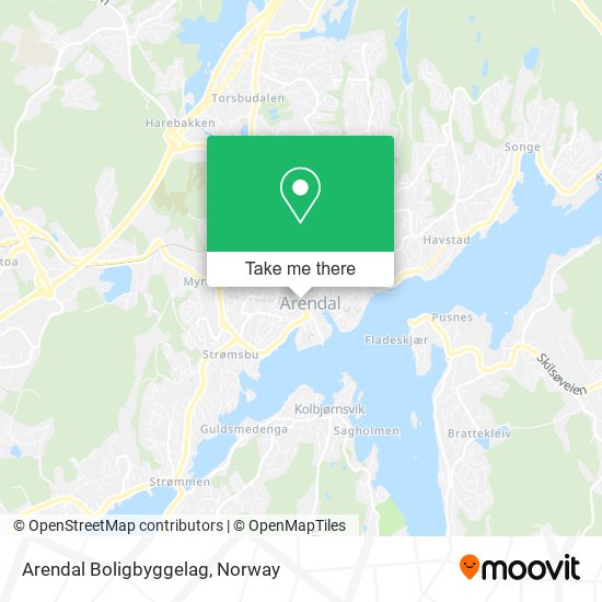 Arendal Boligbyggelag map