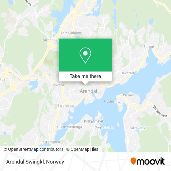 Arendal Swingkl map