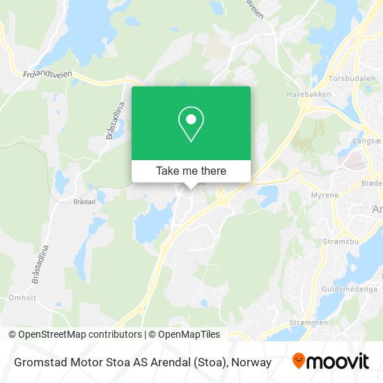 Gromstad Motor Stoa AS Arendal map