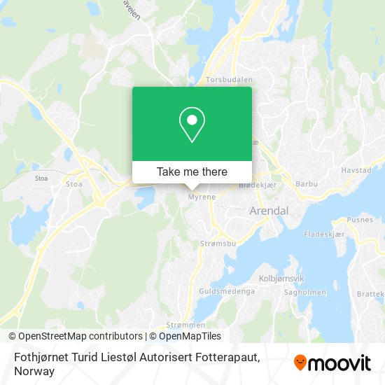 Fothjørnet Turid Liestøl Autorisert Fotterapaut map