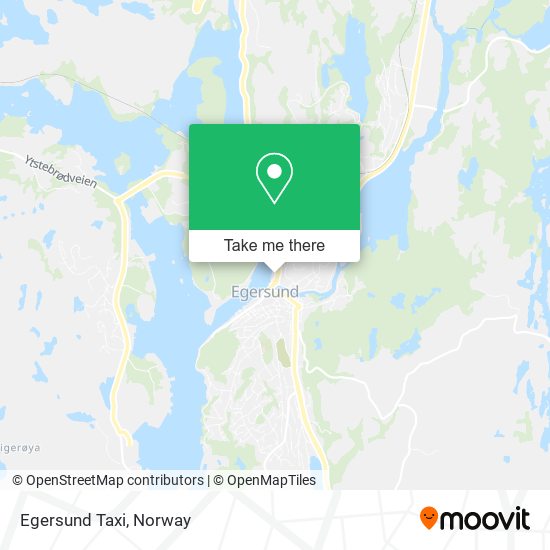 Egersund Taxi map