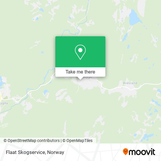 Flaat Skogservice map