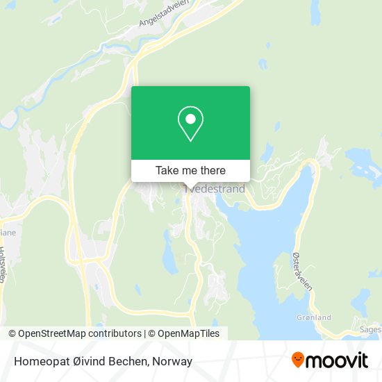 Homeopat Øivind Bechen map