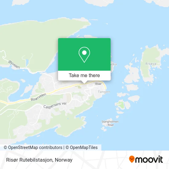 Risør Rutebilstasjon map