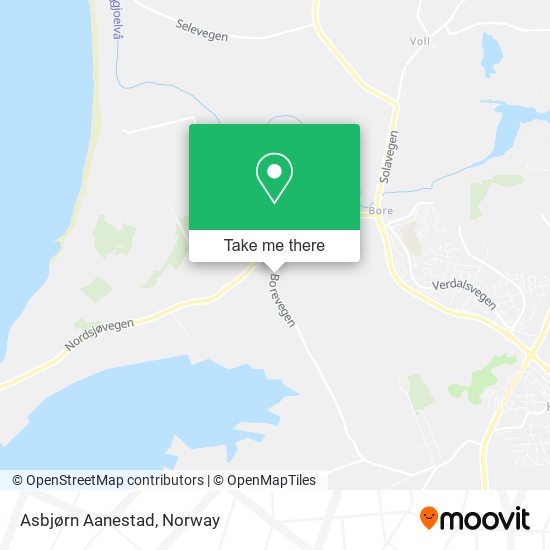 Asbjørn Aanestad map