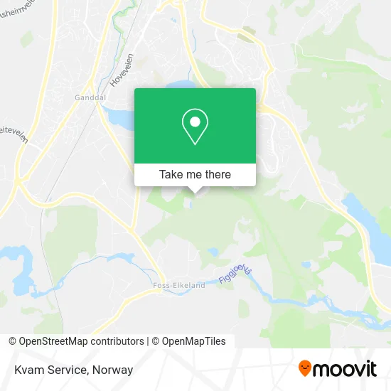 Kvam Service map
