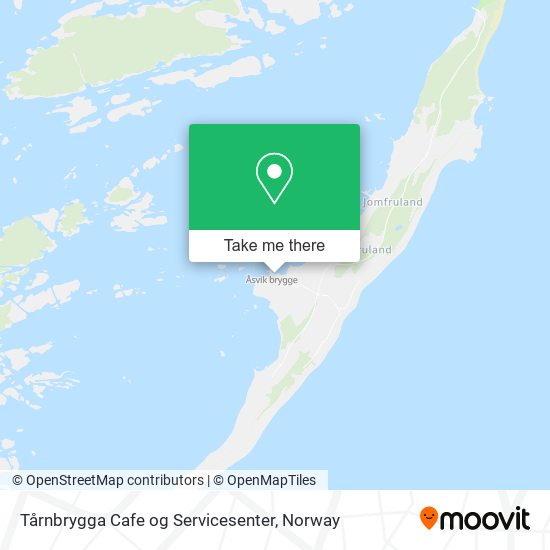 Tårnbrygga Cafe og Servicesenter map