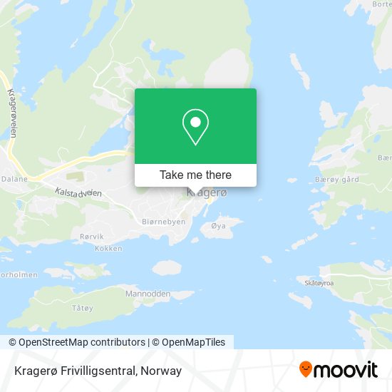 Kragerø Frivilligsentral map